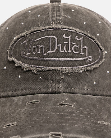 Von Dutch Glitz Trucker Strapback Black Wash