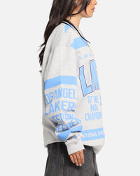Mitchell & Ness Los Angeles Lakers Letterform Crewneck Grey Marle