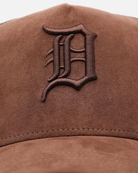 47 Brand Detroit Tigers 'Tonal Suede' '47 Offside Trucker Snapback Chocolate