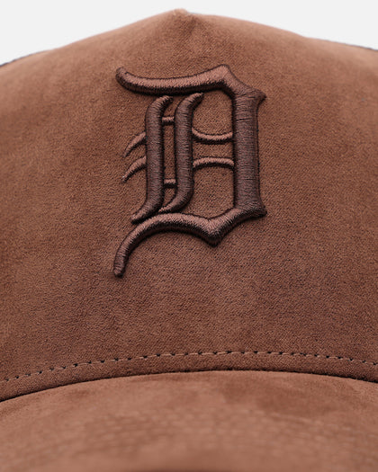 47 Brand Detroit Tigers 'Tonal Suede' '47 Offside Trucker Snapback Chocolate