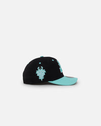Mitchell & Ness Milwaukee Bucks "Ice Blue" Script Origin Snapback Black/Ice Blue