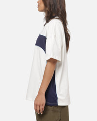 Carre Athletic Panel Crew T-Shirt Off White