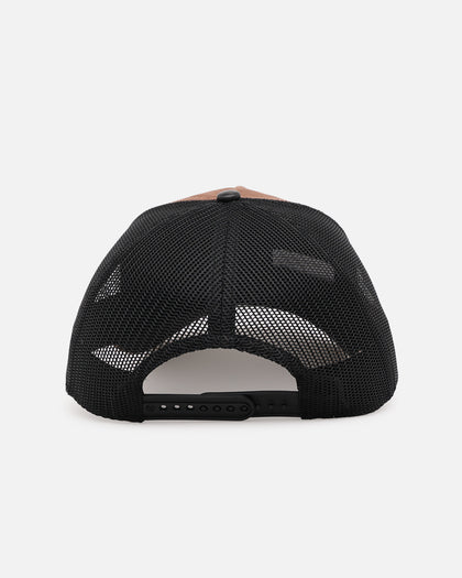 47 Brand Los Angeles Dodgers 'Tonal Suede' '47 Offside Trucker Snapback Chocolate