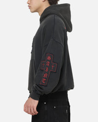 Saint Morta Requiem Boxy Hoodie Washed Black