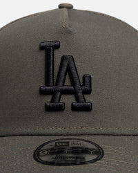 New Era Los Angeles Dodgers "Moss Canvas" 9Forty A-Frame Snapback Dark Green