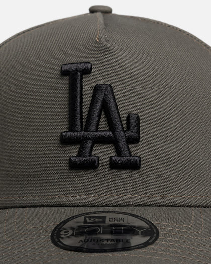 New Era Los Angeles Dodgers "Moss Canvas" 9Forty A-Frame Snapback Dark Green