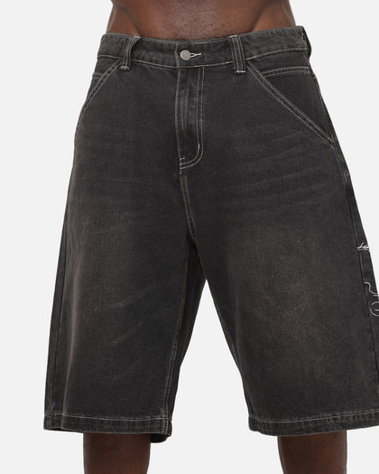 Ed Hardy Dragon Jorts Washed Black