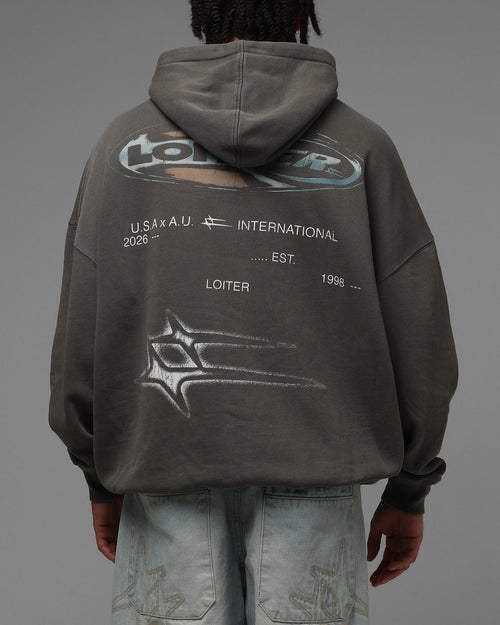 Loiter Speedform Hoodie Washed Charcoal