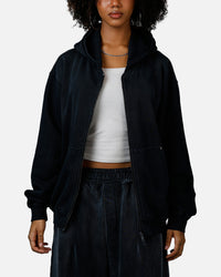American Thrift Zip Hoodie Washed Black