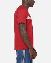Adidas Chest Stripes 98 T-Shirt Red