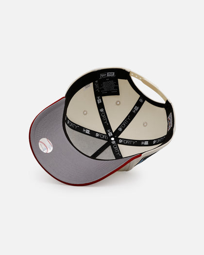 New Era Houston Astros 'Team Color Visor' 9FORTY A-Frame Snapback Chrome/Official Team Color