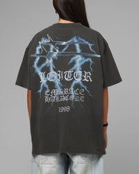 Loiter Frontier T-Shirt Black Wash