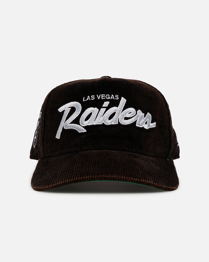 New Era Las Vegas Raiders 'Washed Black NFL Golfer' Corduroy Golfer Snapback Washed Black