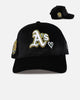 New Era Oakland Athletics 'Velvet Hearts' 9FORTY A-Frame Snapback Black
