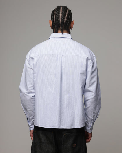 American Thrift Oxford Long Sleeve Shirt Blue Stripe