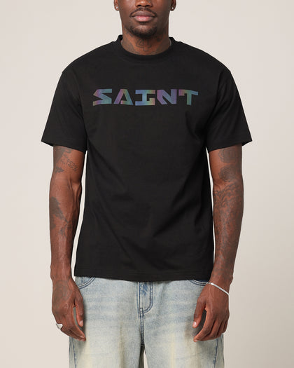 Saint Morta Lafayette V2 Scripture T-Shirt Black/Iridescent
