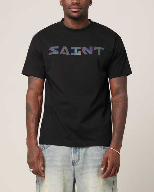 Saint Morta Lafayette V2 Scripture T-Shirt Black/Iridescent