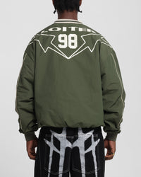 Loiter Racer Nylon Jersey Crewneck Dark Green