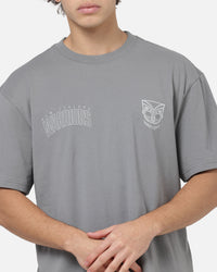 Bleacher Athletic New Zealand Warriors NRL Attrition Solid T-Shirt Grey