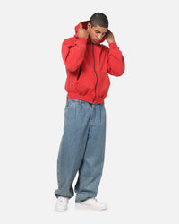 American Thrift Zip Hoodie Washed Red