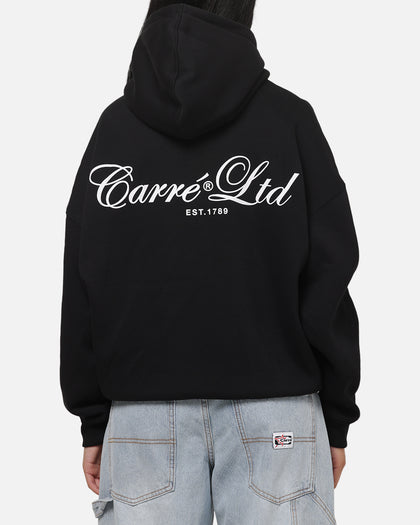 Carre Mini Script Hoodie Black