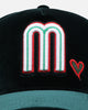 New Era Mexico National Baseball Team 'Velvet Hearts' 9FORTY A-Frame Snapback Green