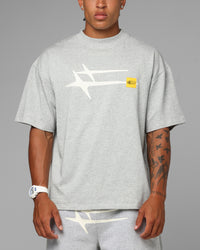 Loiter Hybrid Premium T-Shirt Grey Marle