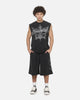 Saint Morta Devotion Oversized Muscle T-Shirt Washed Black