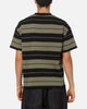 Carre Collective Stripe T-Shirt Black/Olive