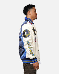 Pro Standard NBA All Star Game 2024 Satin Jacket Eggshell/Midnight Navy