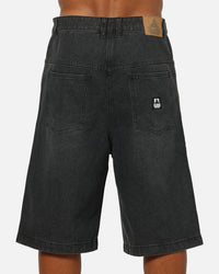 X-Large Baggy Bull Denim 91 Shorts Faded Black