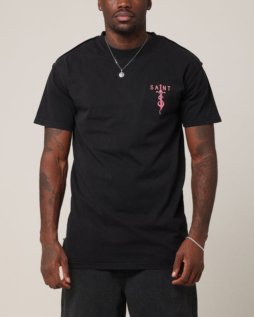 Saint Morta Daggers Lafayette T-Shirt Vintage Black/Pink