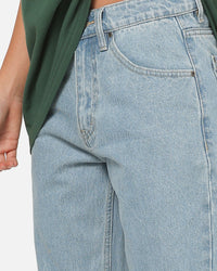 Carre Union Straight Fit Jeans Light Wash Blue