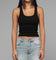 Loiter Women's Hybrid Scoop Neck Tank Black/Black