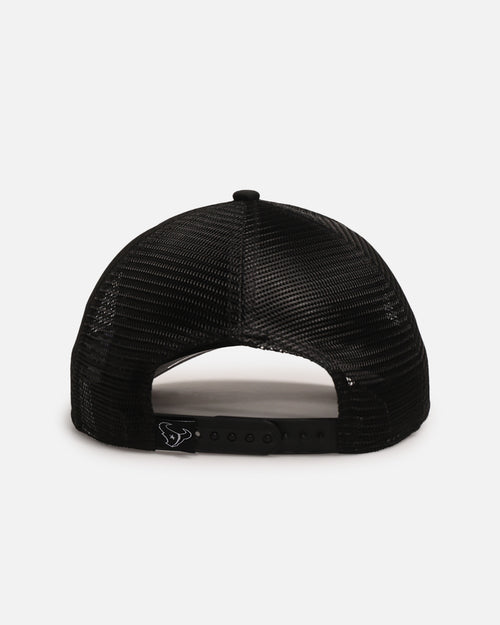 New Era Houston Texans 'Distressed' 9FORTY A-Frame Trucker Snapback Black/White