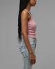 Loiter Women's Hybrid Scoop Neck Tank Dusty Pink