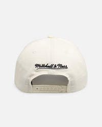 Mitchell & Ness Dallas Mavericks 'Upside Down Logo' Pro Pinch Snapback White