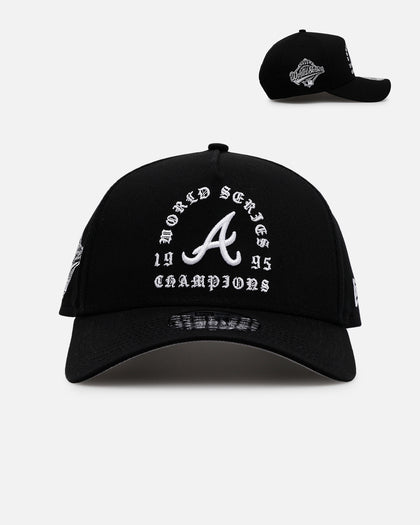 New Era Atlanta Braves 'Gothic Arch 2.0' 9FORTY A-Frame Snapback Black/White