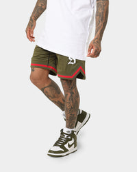 Saint Morta Envogue All-Star Basketball Shorts Khaki/Red
