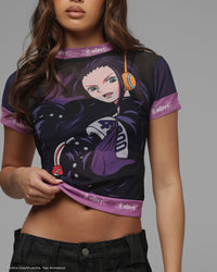 Loiter X ONE PIECE Women's Robin Mesh T-Shirt Black