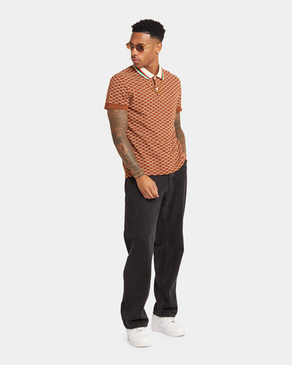 XXIII Printed Polo Brown