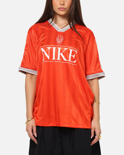 Nike Women's Sportswear V-Neck Jersey T-Shirt Picante Red/Sail