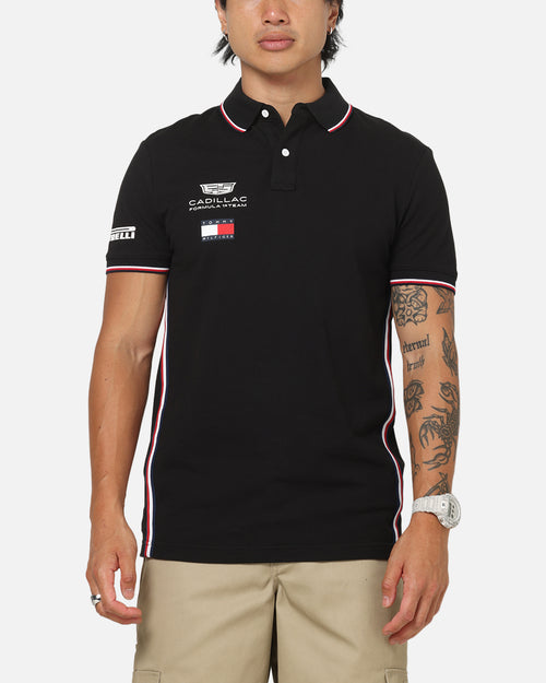 Tommy Hilfiger X Cadillac Formula 1 Team Replica Polo Shirt Black