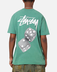 Stüssy Fuzzy Dice T-Shirt Pigment Pigment Pine Green