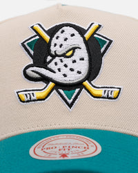 Mitchell & Ness Anaheim Ducks 'Ducks Variety Pack' Pro Pinch Snapback Natural/Green