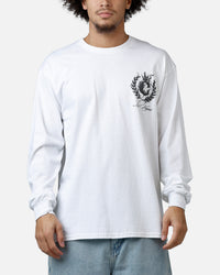 Culture Kings Smoke Long Sleeve T-Shirt White