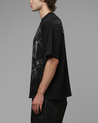 Loiter Cybercross T-Shirt Washed Black