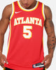 Nike Dyson Daniels Atlanta Hawks #5 Icon Edition Nike Dri-FIT NBA Swingman Jersey University Red