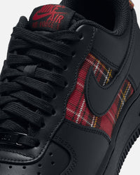 Nike Women's Air Force 1 '07 "Plaid" Black/Black