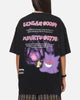 The Pokémon Collection By 73Studio Gengar Mimikyu T-Shirt Black Acidwash